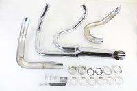 HARLEY Wyatt Gatling 1-3/4 inch 2 into 1 Exhaust Header Set Chrome fits 2014-UP XL,