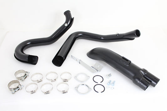 HARLEY Wyatt Gatling 1-3/4 inch 2 into 1 Exhaust Header Set Black fits 2014-UP XL,