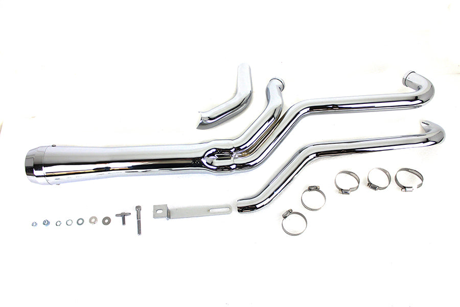 HARLEY Wyatt Gatling 2:1 Taper Megaphone Header Set Chrome fits 2007-2013 XL,