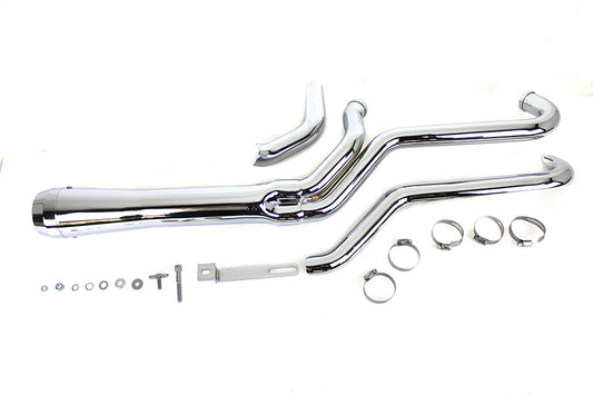 HARLEY Wyatt Gatling 2:1 Taper Megaphone Header Set Chrome fits 2007-2013 XL,