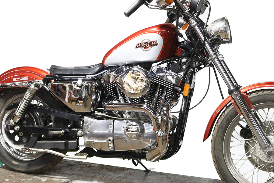 HARLEY XL Flame Thrower Header Set Chrom Passend für 1986-2003 XL,