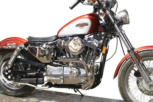 HARLEY XL Flame Thrower Header Set Chrom Passend für 1986-2003 XL,
