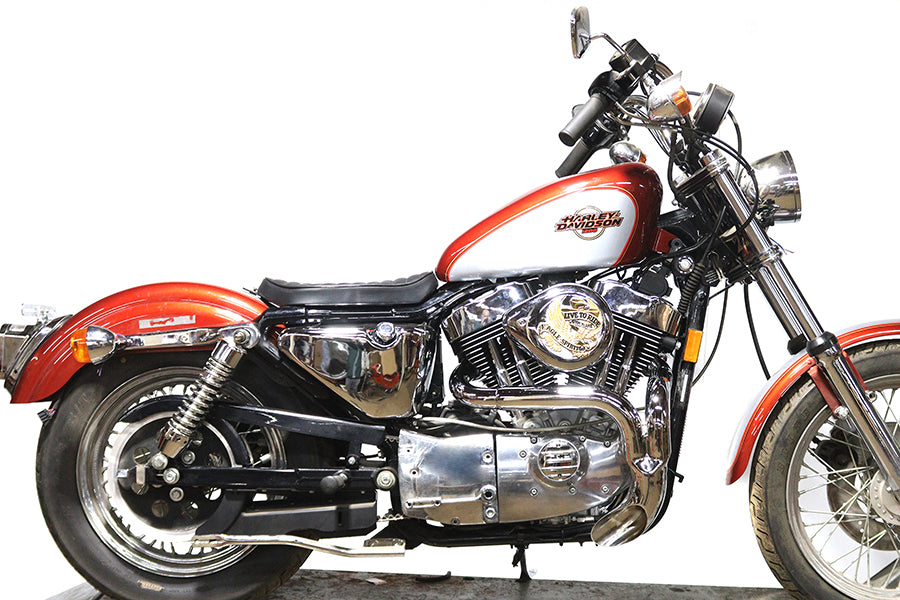 HARLEY XL Flame Thrower Header Set Chrom Passend für 1986-2003 XL,
