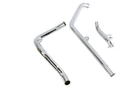 HARLEY Dual Crossover Chrom-Auspuffanlage passend für 1970–1984 FL,