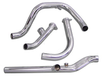 HARLEY Dual Crossover Chrom-Auspuffanlage passend für 1966-1969 FL,