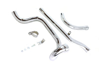 HARLEY Dual Crossover Chrom-Auspuffanlage passend für FL-Modelle von 1948–1964,