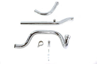 HARLEY Dual Crossover Chrom-Auspuffanlage passend für FL-Modelle von 1948–1964,