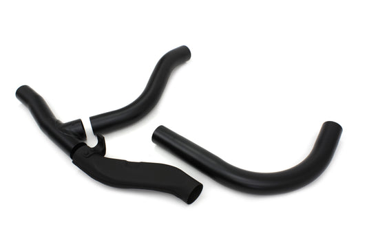 HARLEY Replica 2 into 1 Exhaust Pipe Header Set Black fits 1936-1940 EL,   1941-1947 FL,