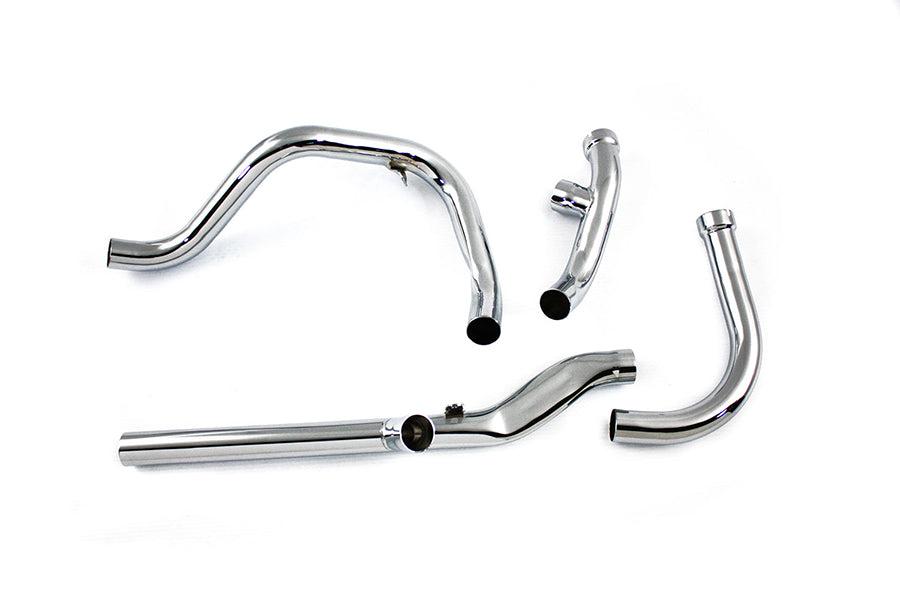 HARLEY Dual Crossover Chrom-Auspuffanlage passend für FL-Modelle von 1965-