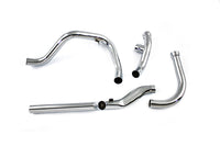 HARLEY Dual Crossover Chrom-Auspuffanlage passend für FL-Modelle von 1965-