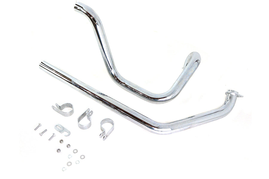 HARLEY True Dual Auspuffkrümmer-Set passend für 1970-1984 FL,