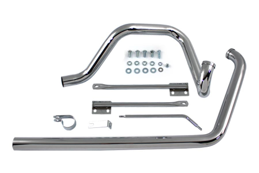 HARLEY True Dual Auspuffsystem Chrom passend für 1995-1999 FXST, 1995-1999 FLST,