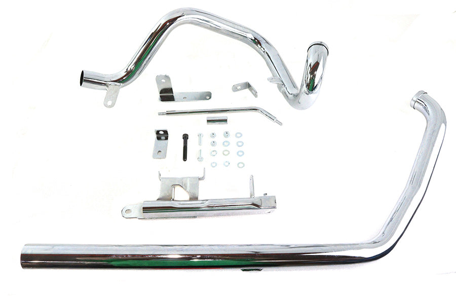 HARLEY Echte Doppelauspuffanlage Chrom passend für 2000-2006 FXST, 2000-2006 FLST,