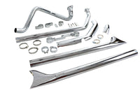 HARLEY True Dual Chrome Auspuffanlage passend für 1970-1984 FL,
