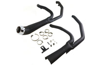HARLEY サイクロン 1-3/4インチ 2-INTO-1 エキゾーストヘッダーセット ブラック 2006-2022 FLT、1986-2006 FXST対応