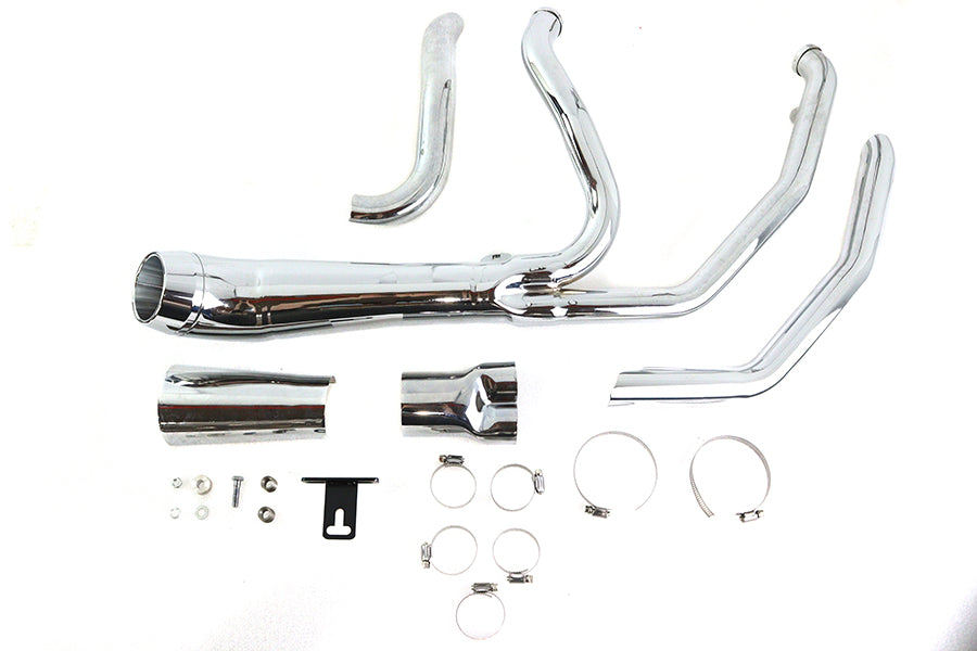 HARLEY Cyclone 1-3/4 Zoll 2-in-1 Krümmer-Set Chrom Passend für 2006–2022 FLT,