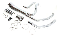 HARLEY Cyclone 1-3/4 Zoll 2-in-1 Krümmer-Set Chrom Passend für 2006–2022 FLT,