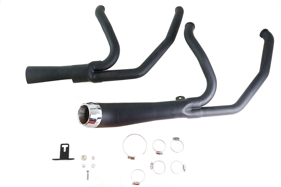 HARLEY Cyclone 1-3/4 Zoll 2-in-1 Auspuffkrümmer-Set Schwarz Passend für 1985-2005 FLT,