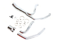 HARLEY Cyclone 1-3/4 Zoll 2-in-1 Auspuffkrümmer-Set Chrom Passend für 1985-2005 FLT,