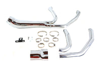 HARLEY Cyclone 1-3/4 Zoll 2-in-1 Auspuffkrümmer-Set Chrom Passend für 1985-2005 FLT,