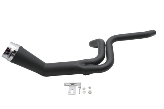 HARLEY Cyclone 1-3/4 Zoll 2-in-1 Auspuffkrümmer-Set Schwarz Passend für 1986-2006 FXST,