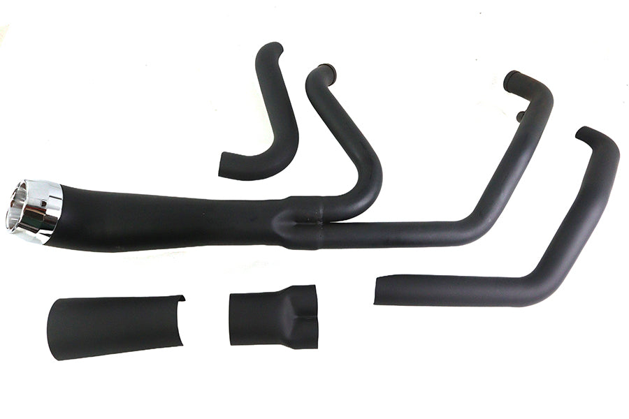 HARLEY Cyclone 1-3/4 Zoll 2-in-1 Auspuffkrümmer-Set Schwarz Passend für 2007-UP FXST,