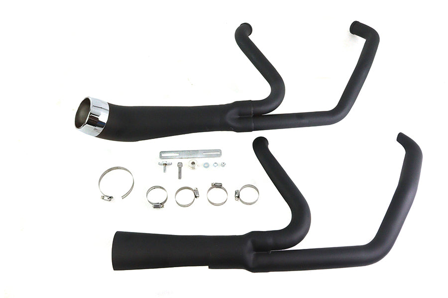 HARLEY Cyclone 1-3/4 Zoll 2-in-1 Auspuffkrümmer-Set Schwarz Passend für 1986-2006 FXST,