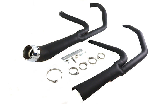 HARLEY Cyclone 1-3/4 Zoll 2-in-1 Auspuffkrümmer-Set Schwarz Passend für 1986-2006 FXST,