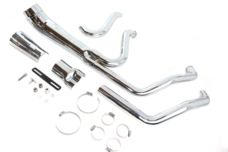 HARLEY Cyclone 1-3/4 Zoll 2-in-1 Auspuffkrümmer-Set Chrom Passend für 2007-UP FXST,