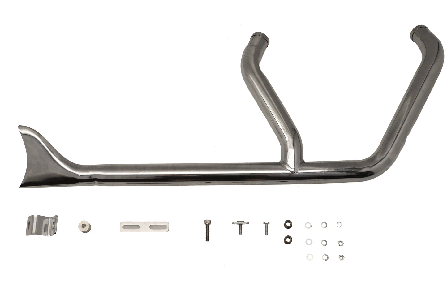 HARLEY 1-3/4インチ 2-in-1 エキゾーストヘッダーセット クロム 2006年以降FXST適合、