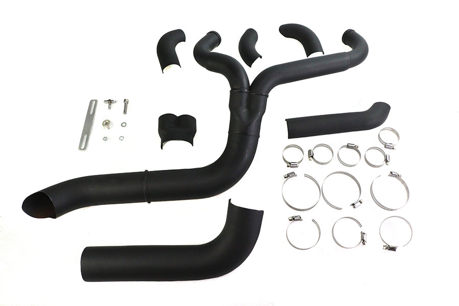 HARLEY Speedster 1-3/4 Zoll 2-in-1 Auspuffkrümmer-Set schwarz passend für 1985-2005 FXST,