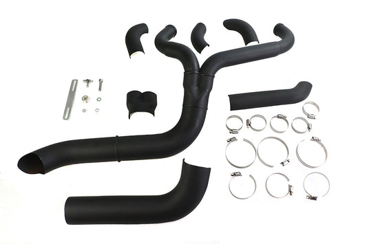 HARLEY Speedster 1-3/4 Zoll 2-in-1 Auspuffkrümmer-Set schwarz passend für 1985-2005 FXST,