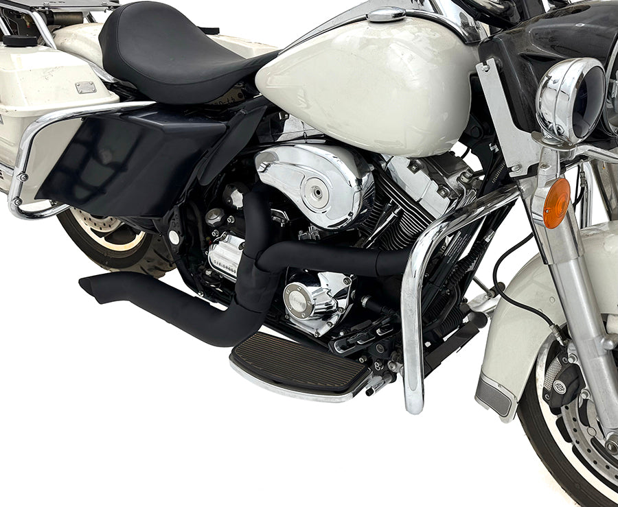 HARLEY Speedster 1-3/4 Zoll 2-in-1-Auspuffkrümmersatz Schwarz Passend für 2006-UP FXST,