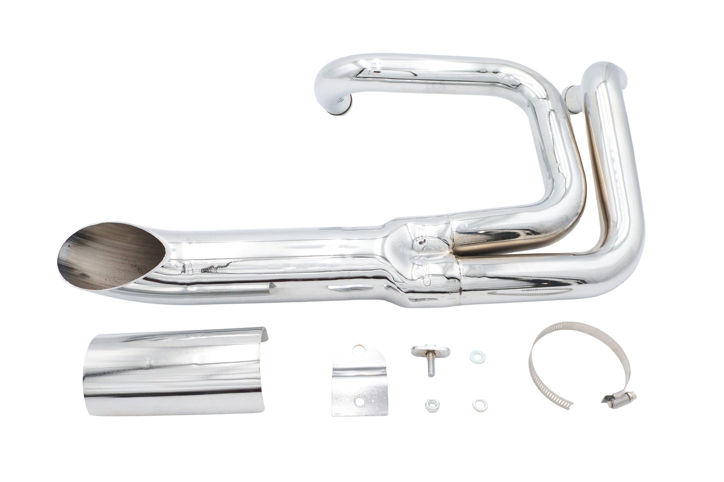 HARLEY Wyatt Gatling Lake Style Auspuffanlage Chrom passend für 1985–2004 XL,