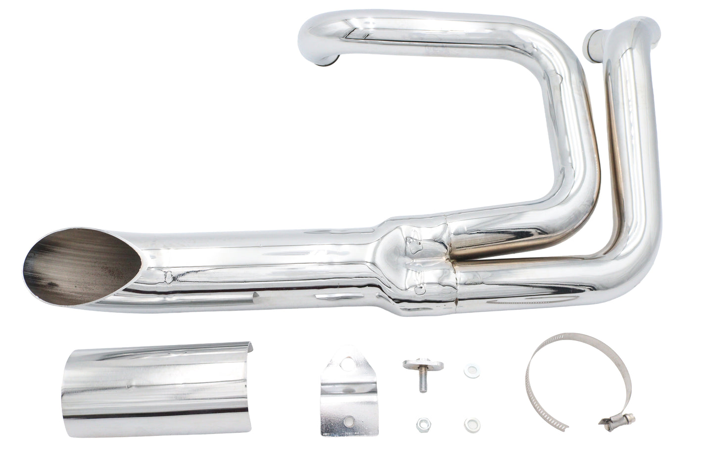 HARLEY Wyatt Gatling Lake Style Auspuffanlage Chrom passend für 1985–2004 XL,