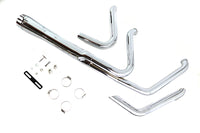 HARLEY Wyatt Gatling Holeshot Exhaust Set Chrome fits 1985-2005 FXST,