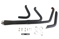 HARLEY Wyatt Gatling Holeshot Exhaust Set Black fits 2006-UP FXST,