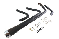 HARLEY Wyatt Gatling Holeshot Exhaust Set Black fits 2006-UP FXST,