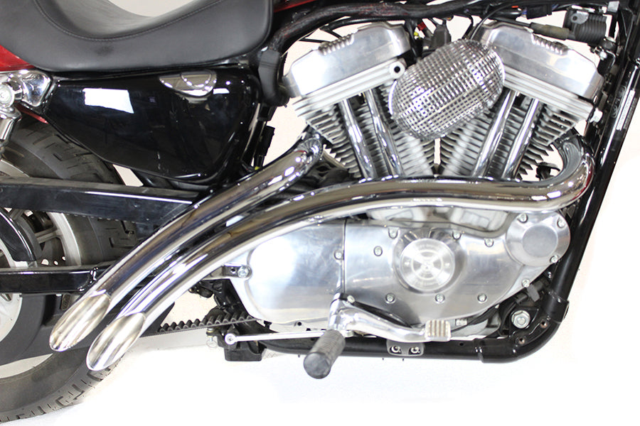 Harley gebogenes Krümmer-Set Chrom passend für 2007-UP XL,