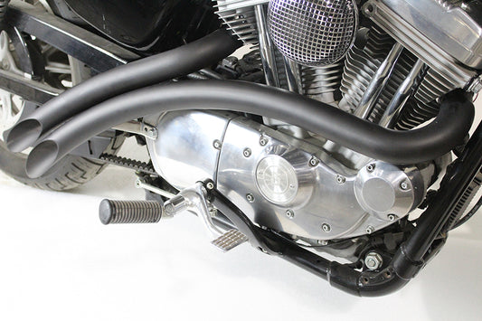 HARLEY Gebogener Radius-Auspuffkrümmer-Satz schwarz passend für 2007-UP XL,