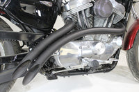 HARLEY Gebogener Radius-Auspuffkrümmer-Satz schwarz passend für 2007-UP XL,