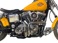 HARLEY LAF Straight Down Drag Pipe Set Chrom, passend für 2000-2017 FXST, 2000-2017 FLST,