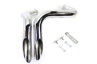 HARLEY LAF Straight Down Drag Pipe Set Chrom, passend für 2000-2017 FXST, 2000-2017 FLST,