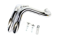HARLEY LAF Straight Down Drag Pipe Set Chrom, passend für 2000-2017 FXST, 2000-2017 FLST,