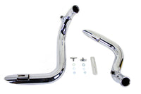 HARLEY LAF Straight Down Drag Pipe Set Chrom, passend für 2000-2017 FXST, 2000-2017 FLST,