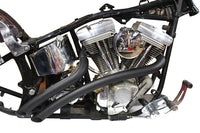 HARLEY Curved Radius 2 Zoll Drag Pipe Set Schwarz Passend für 1986-2017 FXST, 1986-2017 FLST,