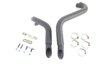 HARLEY Straight Down Drag Pipe Set Schwarz mit Hitzeschildern Passend für 1986-2017 FXST,