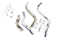 HARLEY Straight Down Drag Pipe Set Chrom mit Hitzeschildern Passend für 1986-2017 FXST,