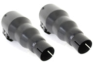 HARLEY Granaten Auspuff Set Schwarz Passend für 0- Custom, Anwendung