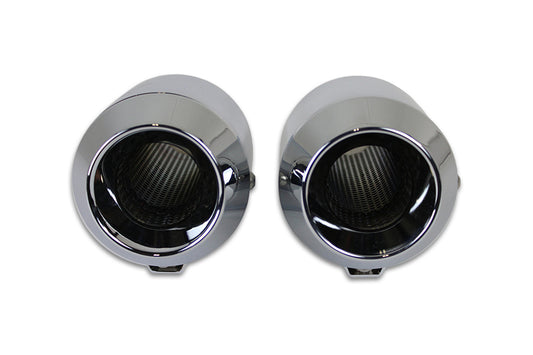 HARLEY Grenade Muffler Set Chrome Fits 0-  Custom, application